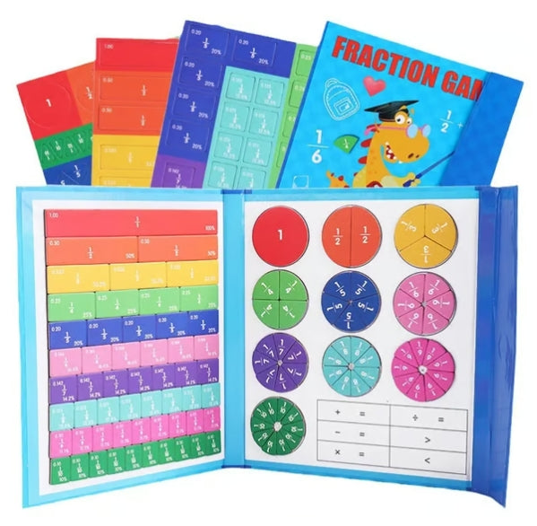 CZTICLE® Montessori Magnetic Book Fraction Puzzle For Children D05
