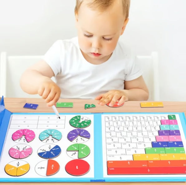 CZTICLE® Montessori Magnetic Book Fraction Puzzle For Children D05