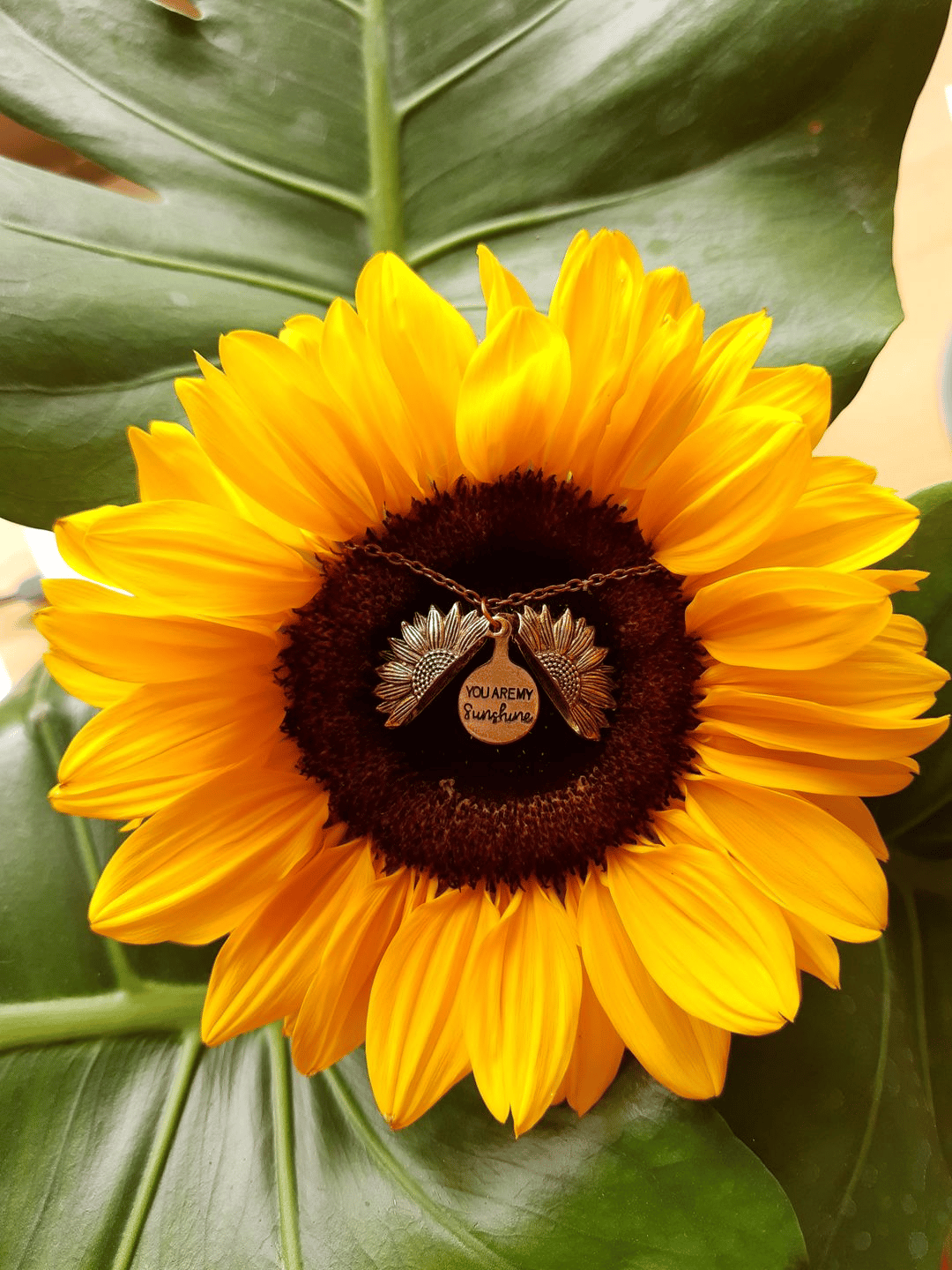 CZTICLE®🔥🌞You Are My Sunshine Sunflower Necklace🌻(Double-sided engraving) D02