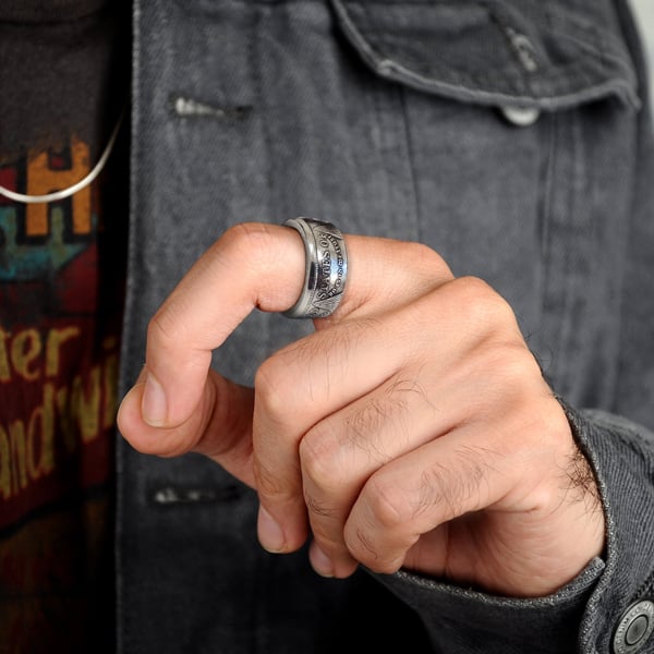 Oneswear® 🔥🎁1921 Classic Morgan Dollar Coin Ring D01