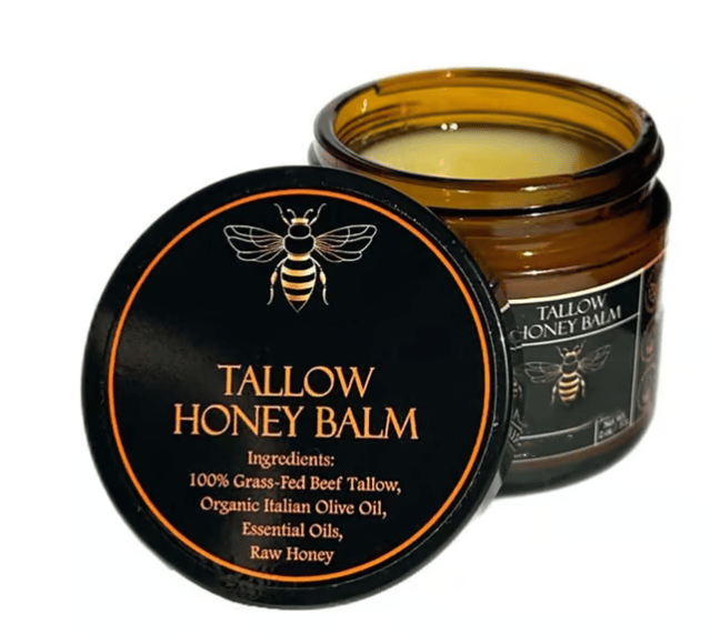 Luhaka® 🔥 🍯Handmade Organic Grass-Fed Beef Tallow Balm with Raw Honey 🌿 D01