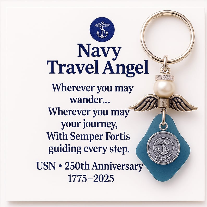 CZTICLE® 🔥 Military Travel Angel Keychain – 250th Anniversary Collection D03