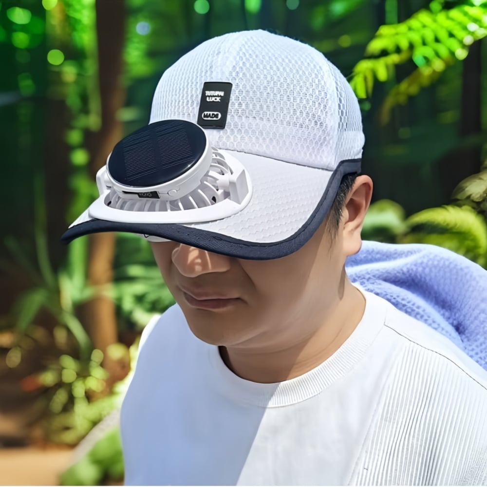 CiliferĀ® š„ Solar Rechargeable Peaked Cap D01