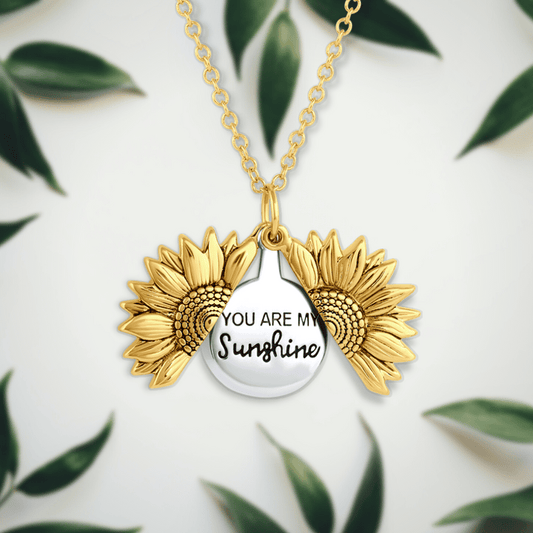 CZTICLE®🔥🌞You Are My Sunshine Sunflower Necklace🌻(Double-sided engraving) D02