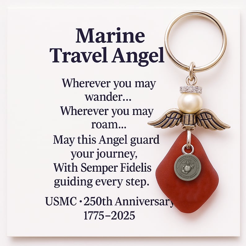 CZTICLE® 🔥 Military Travel Angel Keychain – 250th Anniversary Collection D03