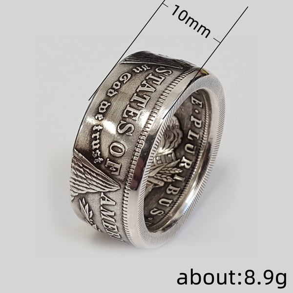 Oneswear® 🔥🎁1921 Classic Morgan Dollar Coin Ring D03