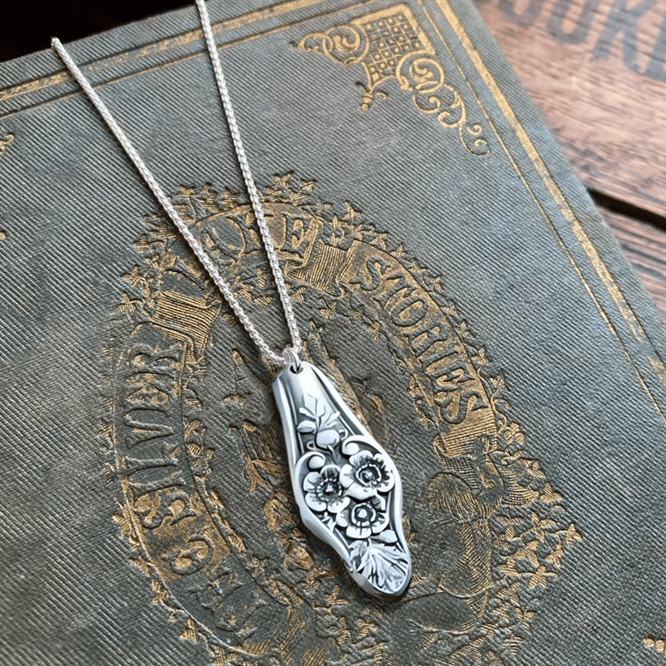 CZTICLE®🔥LAST DAY 60% OFF✨Handmade Sterling Spoon Necklace -Handmade Sterling Spoon Necklace Crafted from Authentic Vintage Silverware D02