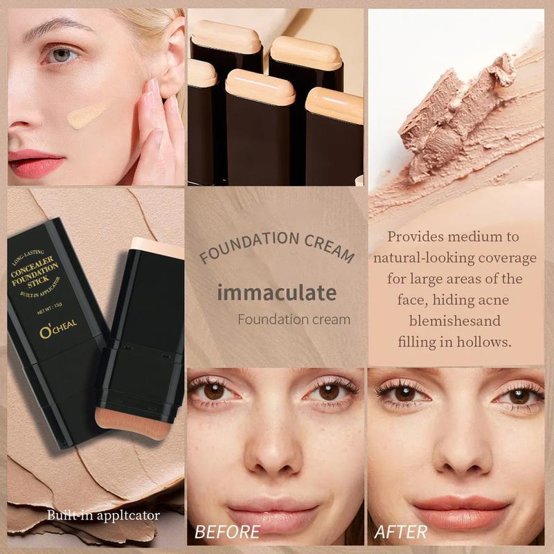Luhaka® 🔥Dual-ended Eraser Foundation Stick Nose Shadow Fixer Concealer d02