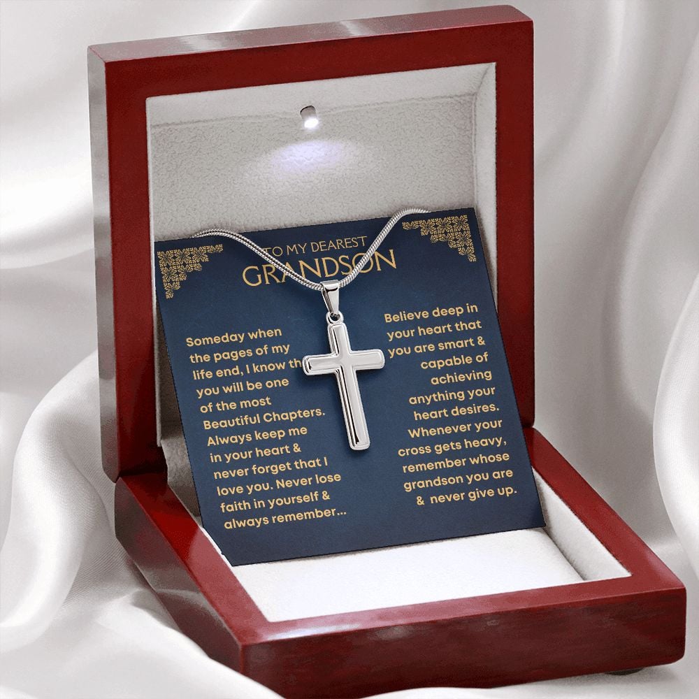 Oneswear® 🔥 Grandson. Never Lose Faith - Cross Necklace D05