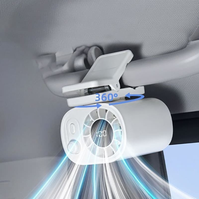 Cilifer® 🔥Last Day Sale 49% Off🔥Car Clip On Fan with LED Display D01