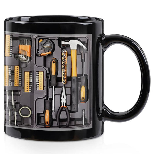 Cilifer®Creativity Funny Coffee Mug – Mechanic Toolbox Set Pattern