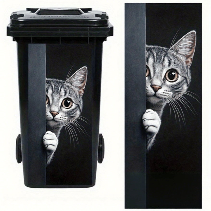 Cilifer® Donkey Painting Trash Can Sticker
