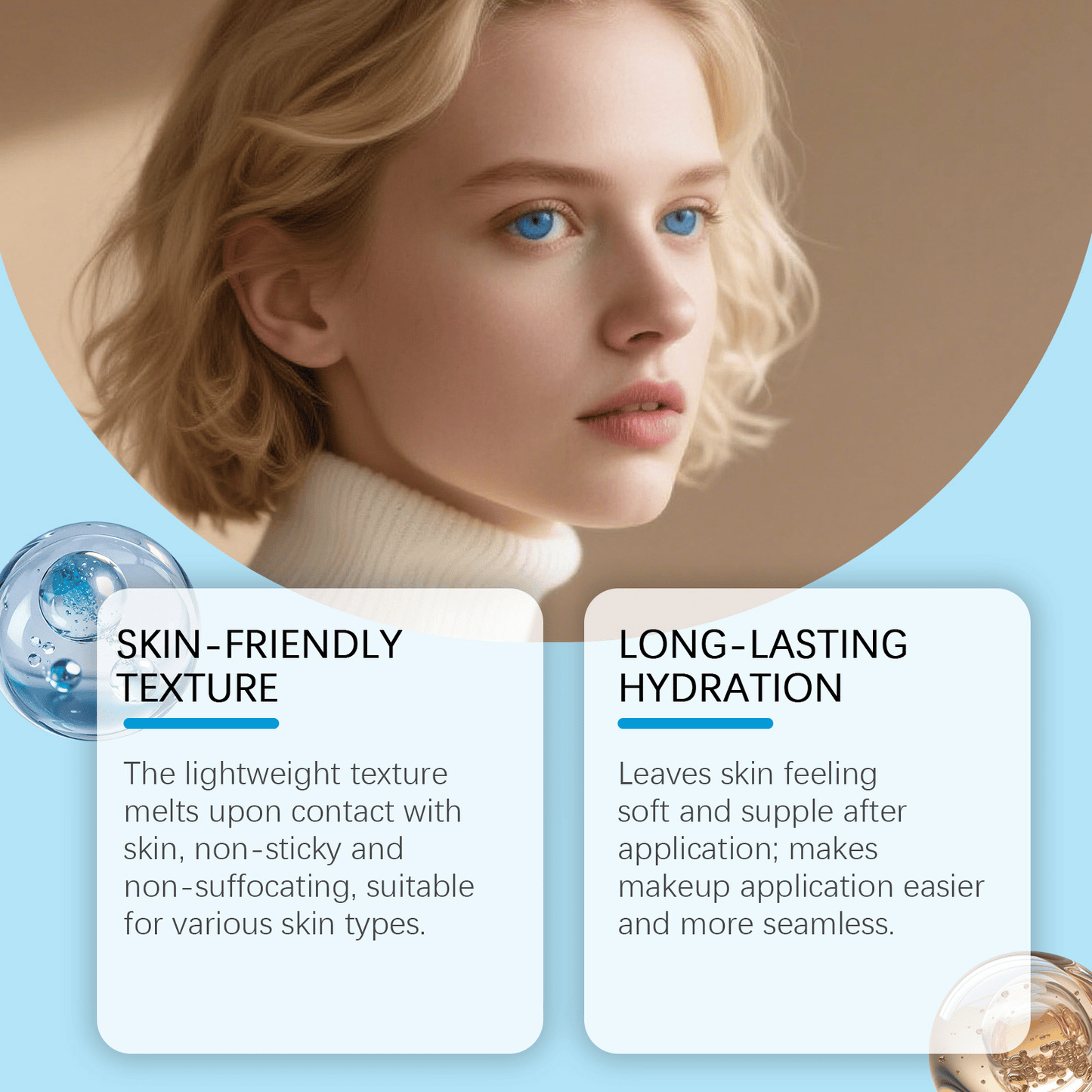Luhaka®Polypeptide Collagen Elastic Essence Cream Moisturizing Hydrating Firming Low Irritating Serum