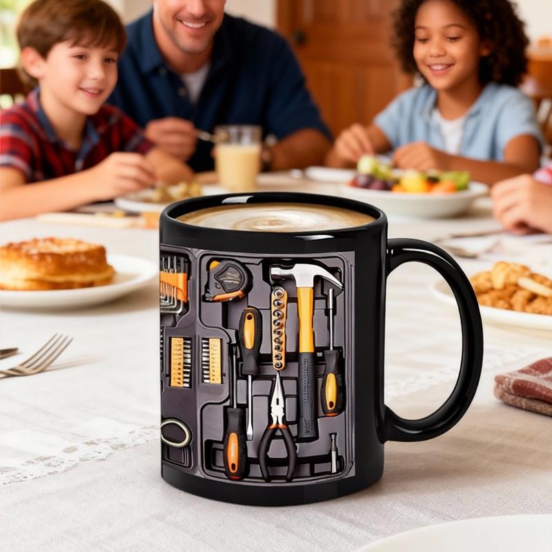 Cilifer®Creativity Funny Coffee Mug – Mechanic Toolbox Set Pattern