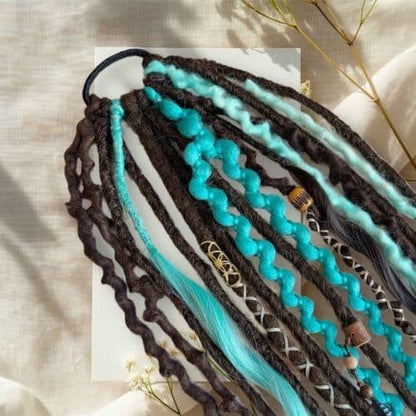🔥Last Day 50% OFF👩🏼‍🦱Elastic Dread Ponytail Salty Soul
