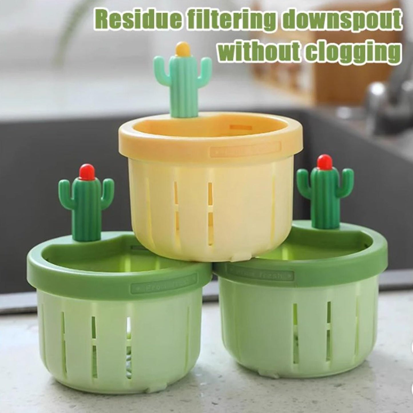 Cilifer®Cactus Kitchen Automatic Dumping Sink Filter
