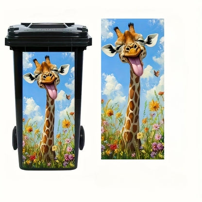 Cilifer® Donkey Painting Trash Can Sticker