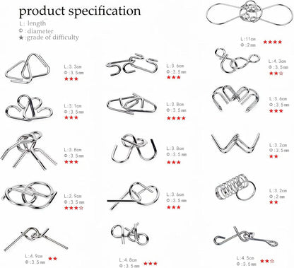 Cilifer® Metal Montessori Puzzle Solving