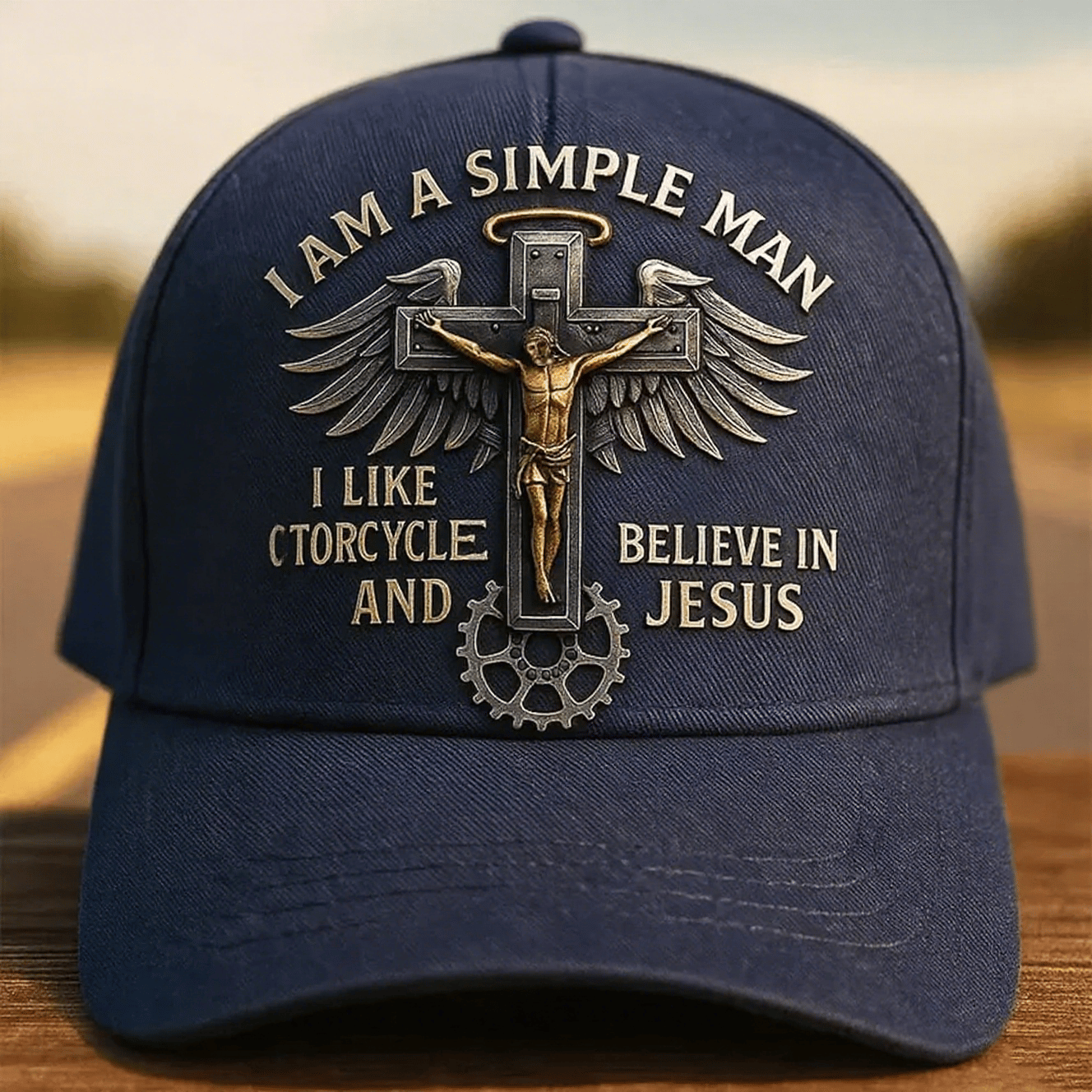 Sfrcord®🔥LAST DAY 50% OFF - ✝️Adjustable Motorcycle Guardian Cap D01