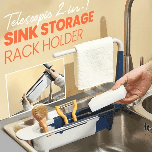Cilifer®Updated Telescopic Sink Storage Rack