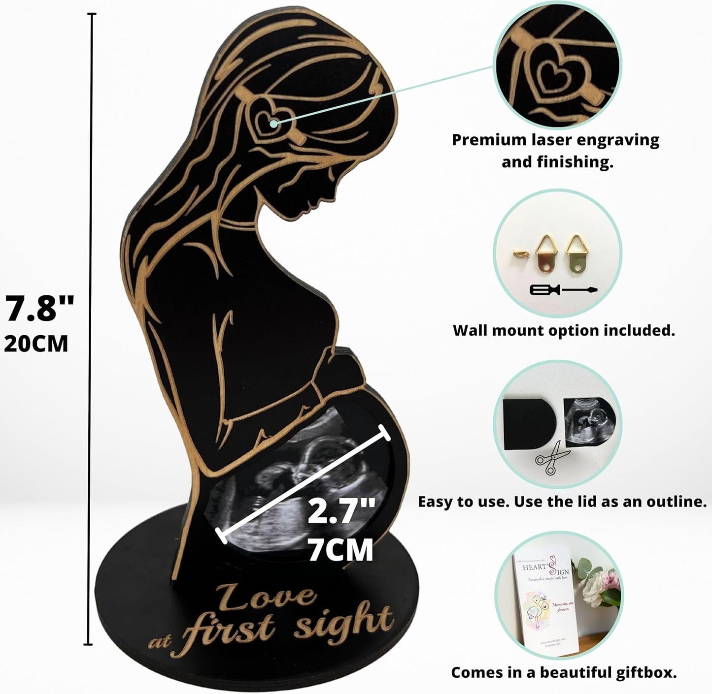 Cilifer®💖 2026 Mother's Day Sneak Peek: 💖 Pregnancy Ultrasound Photo Frame