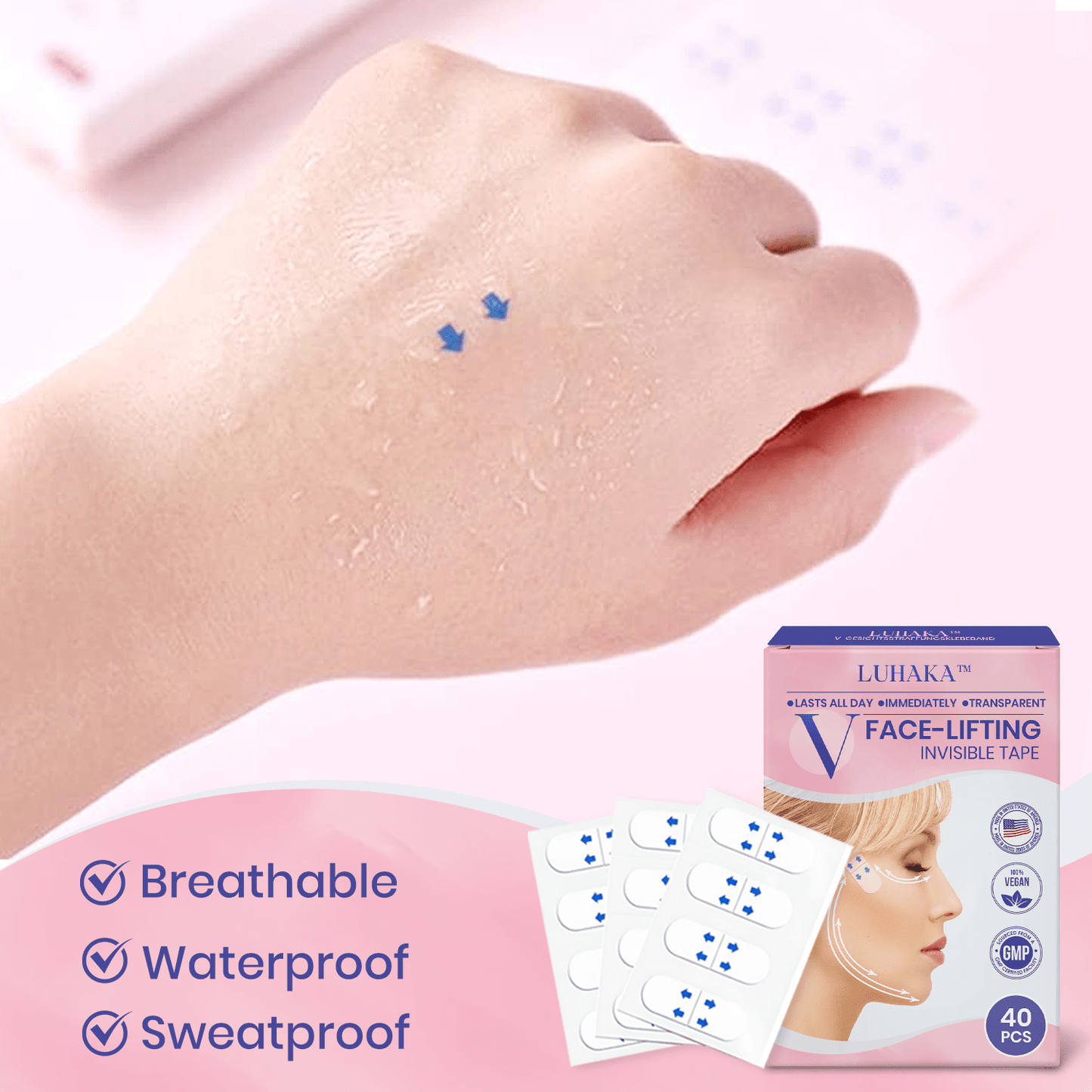 Luhaka™ V-Face Lifting Invisible Adhesive Tape 6