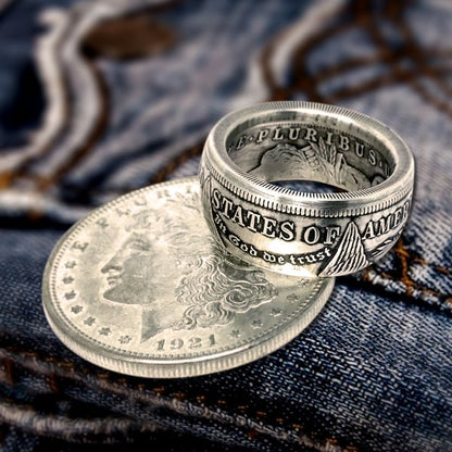 Oneswear® 🔥🎁1921 Classic Morgan Dollar Coin Ring D02