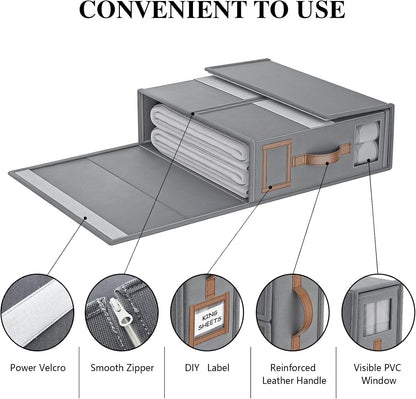 Cilifer®Foldable Sheet Storage Set – Keep Your Bedding Organized and Neat