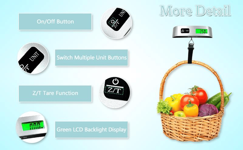 Cilifer®Portable Digital Luggage Scale Accurate Weighing