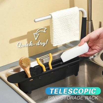 Cilifer®Updated Telescopic Sink Storage Rack
