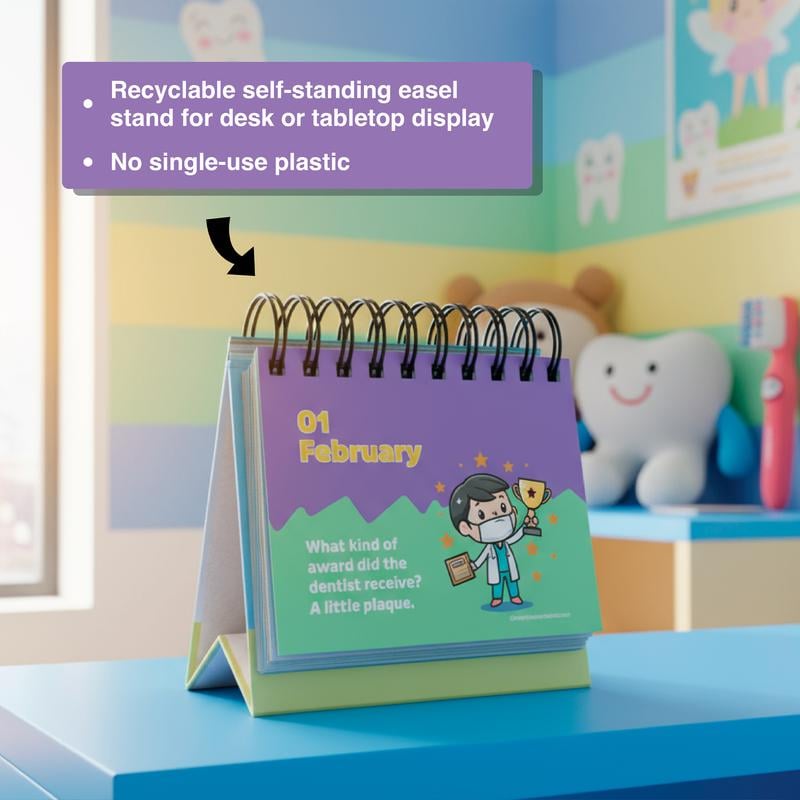 Cilifer®Perpetual Kids Jokes Calendar - A Year of Daily Laughs with 365 Kid-Approved Jokes for Family Fun - Colorful Engaging Design