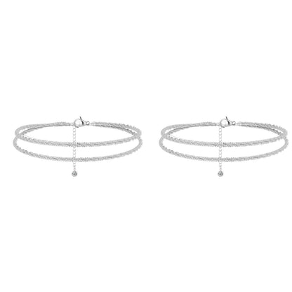 Oneswear®  🏖️ Women's 14K Gold & Sterling Silver Anklets D01