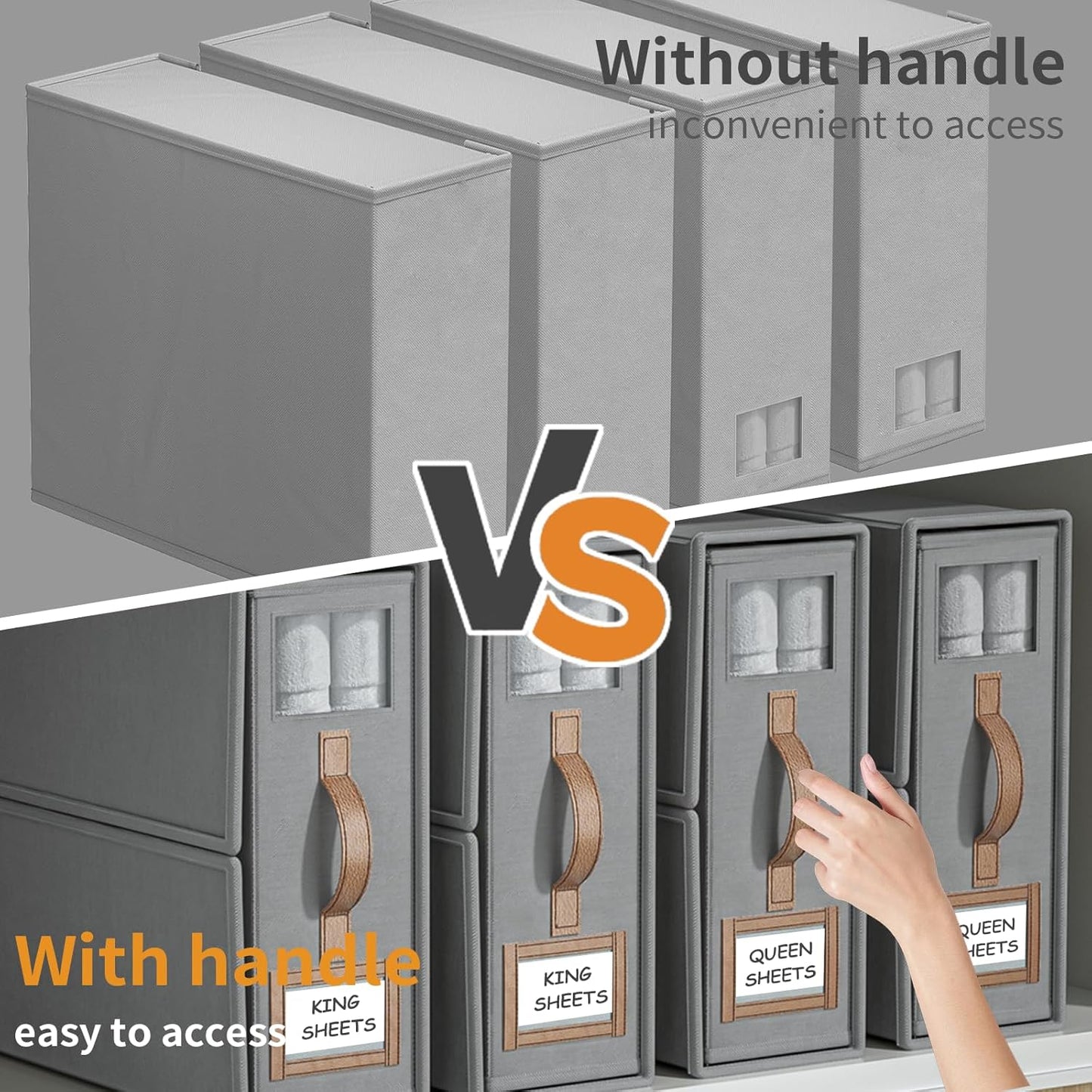 Cilifer®Foldable Sheet Storage Set – Keep Your Bedding Organized and Neat