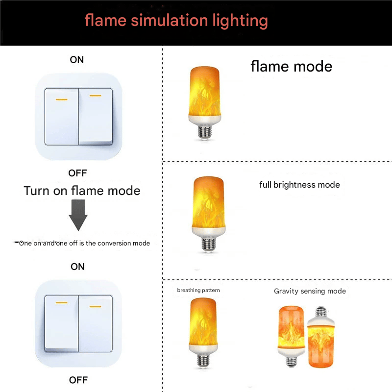 Cilifer®  🔥LED Flame Light Bulb With Gravity Sensing Effect D01
