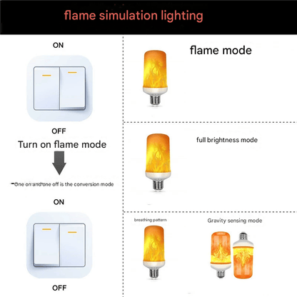 Cilifer®  🔥LED Flame Light Bulb With Gravity Sensing Effect D01