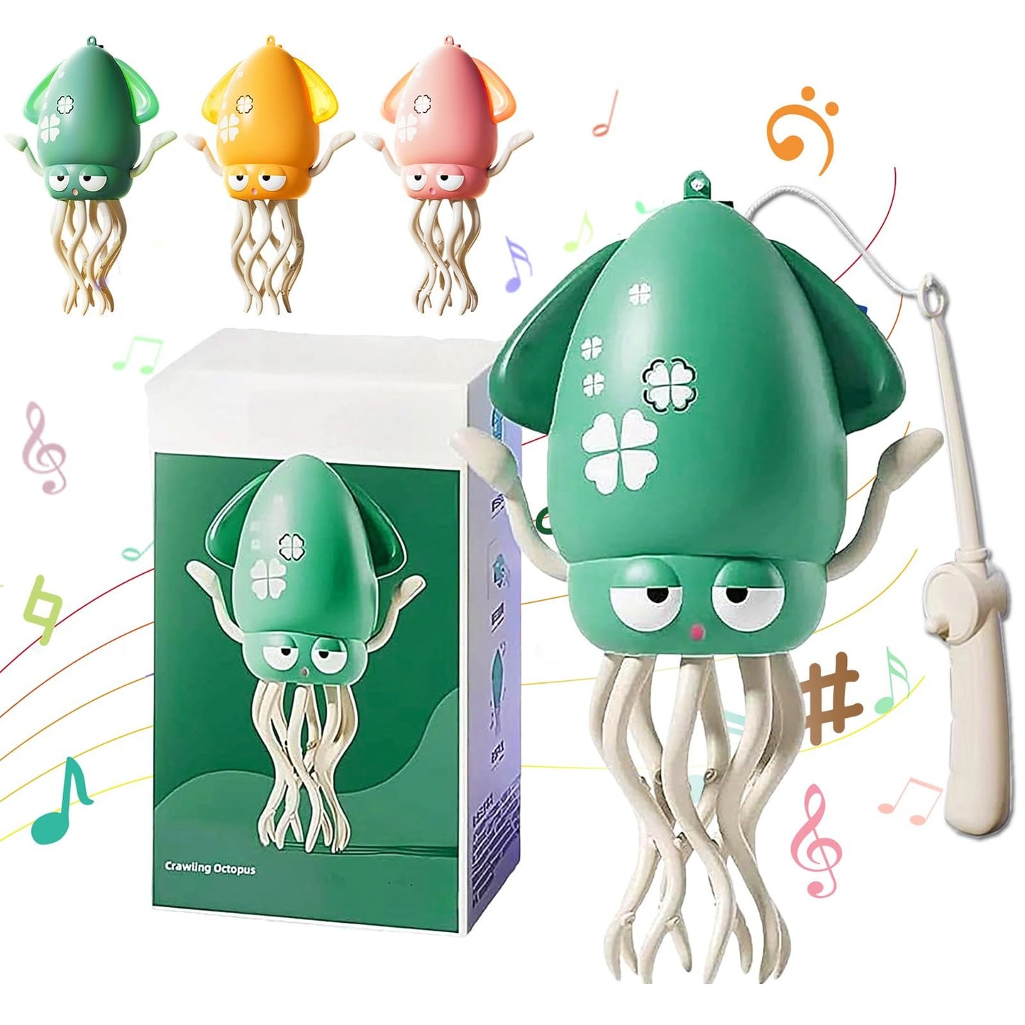 Cilifer®  🔥Electric Crawling Octopus Toy with LED Lights & Music D01