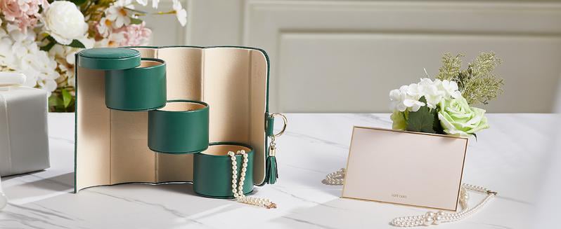 Cilifer® Layered Travel Jewelry Case – Elegant Storage. Always Ready to Shine