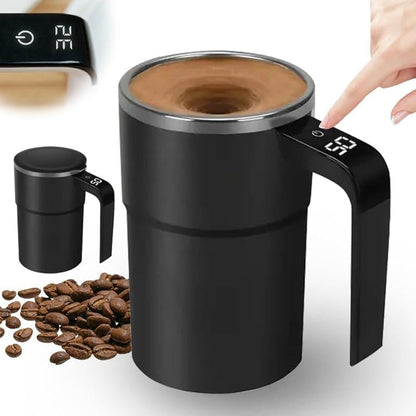 Cilifer®Electric coffee mug with a built-in LCD thermometer. perfect for brewing coffee. milk. cocoa. etc.