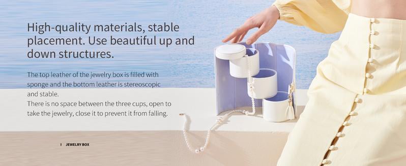 Cilifer® Layered Travel Jewelry Case – Elegant Storage. Always Ready to Shine