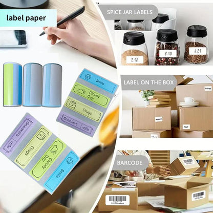 Cilifer®Portable Mini Printer . thermal papers +adhesive papers +  papers + colored pens