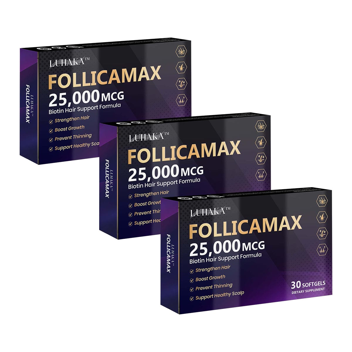 Luhaka™ FollicaMax 25,000 MCG Hair Growth Support ⚙️4