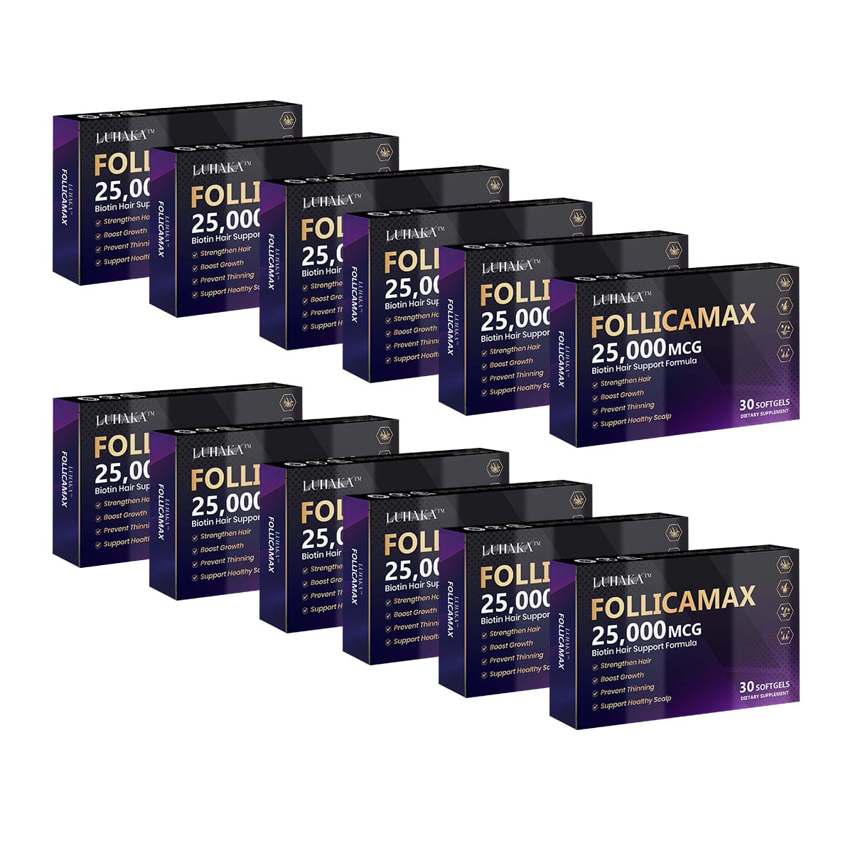 Luhaka™ FollicaMax 25,000 MCG Hair Growth Support ⚙️4