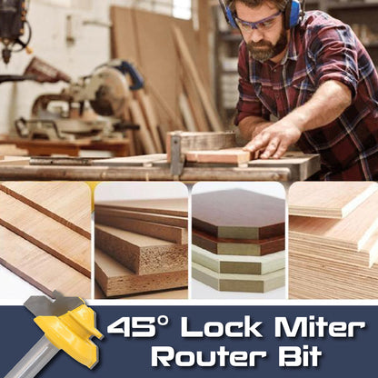 45° Lock Miter Cutting Head