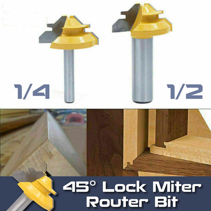 45° Lock Miter Cutting Head