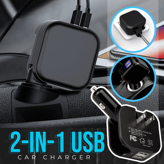 2-In-1 USB Car Charger