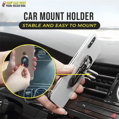 360º Car Vent Phone Holder Ring